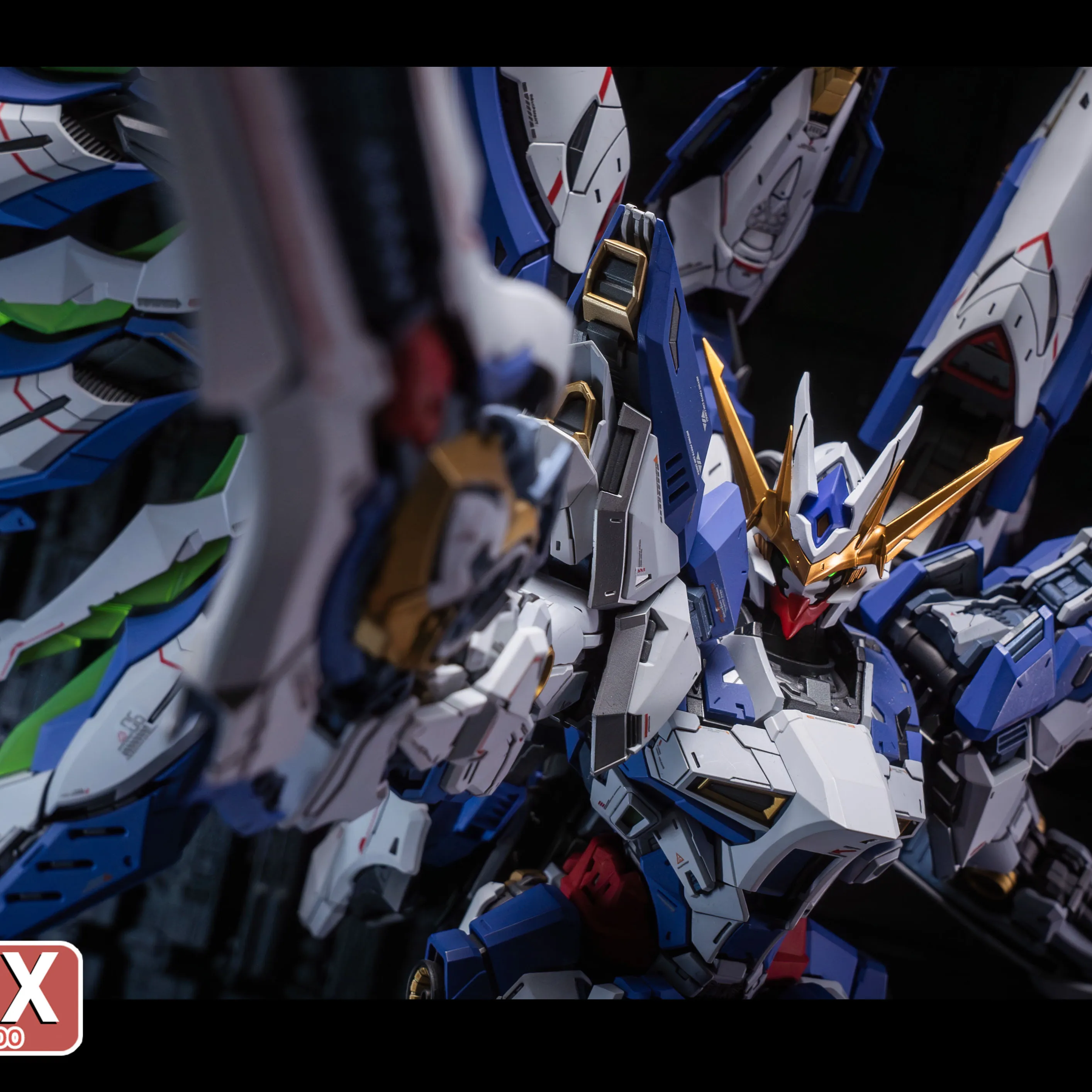 Minerva Hobby Mechanical Myth Series 04: تمثال رأس Lingxuzi Mecha، مجموعة كاملة مرسومة مسبقًا متوافقة مع MG Barbatos