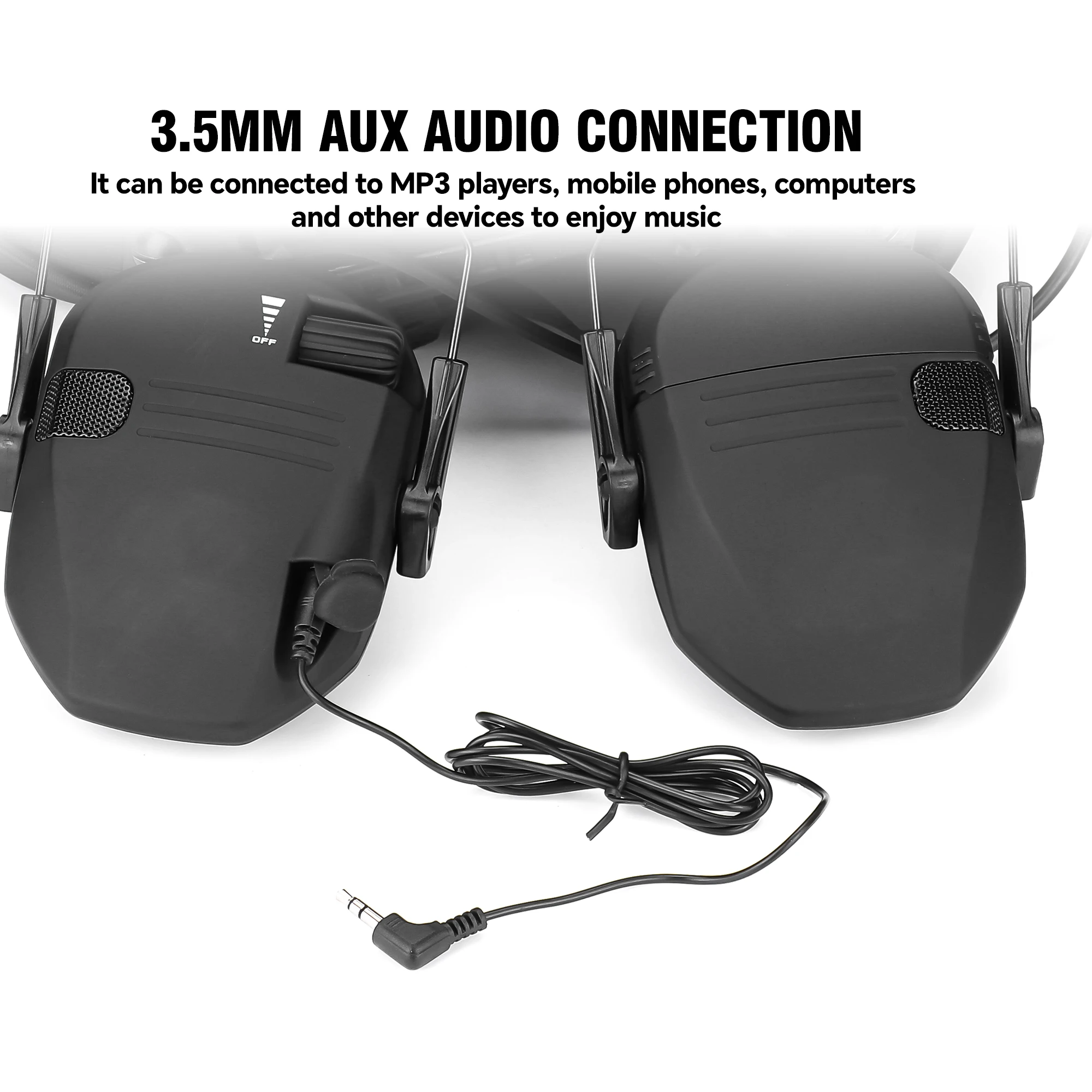 ARC Rail Helmet Mounted Tactical Headset Electronic Hearing Protection Professional Hunting Shooting Active Noise Reduction