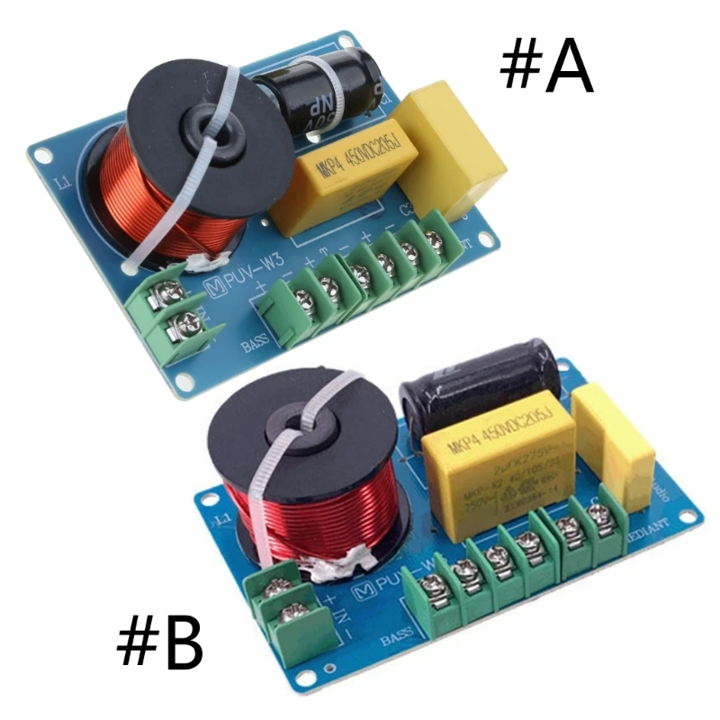 

2 Pcs 3 Way Speaker Frequency Divider Treble Middle Bass Board