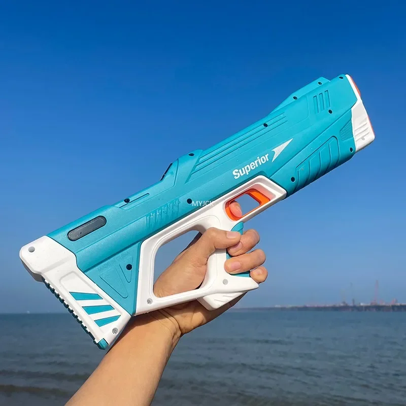 تلقائيا المياه ارتفاع ضغط ألعاب مسدس المياه الكهربائية للأطفال الصيف في الهواء الطلق بركة القتال ألعاب الأطفال ألعاب مياه هدية