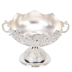 European Style Fruit Plate Tray Zinc Alloy Bowl Ornaments With Retro Design For Candy Storage