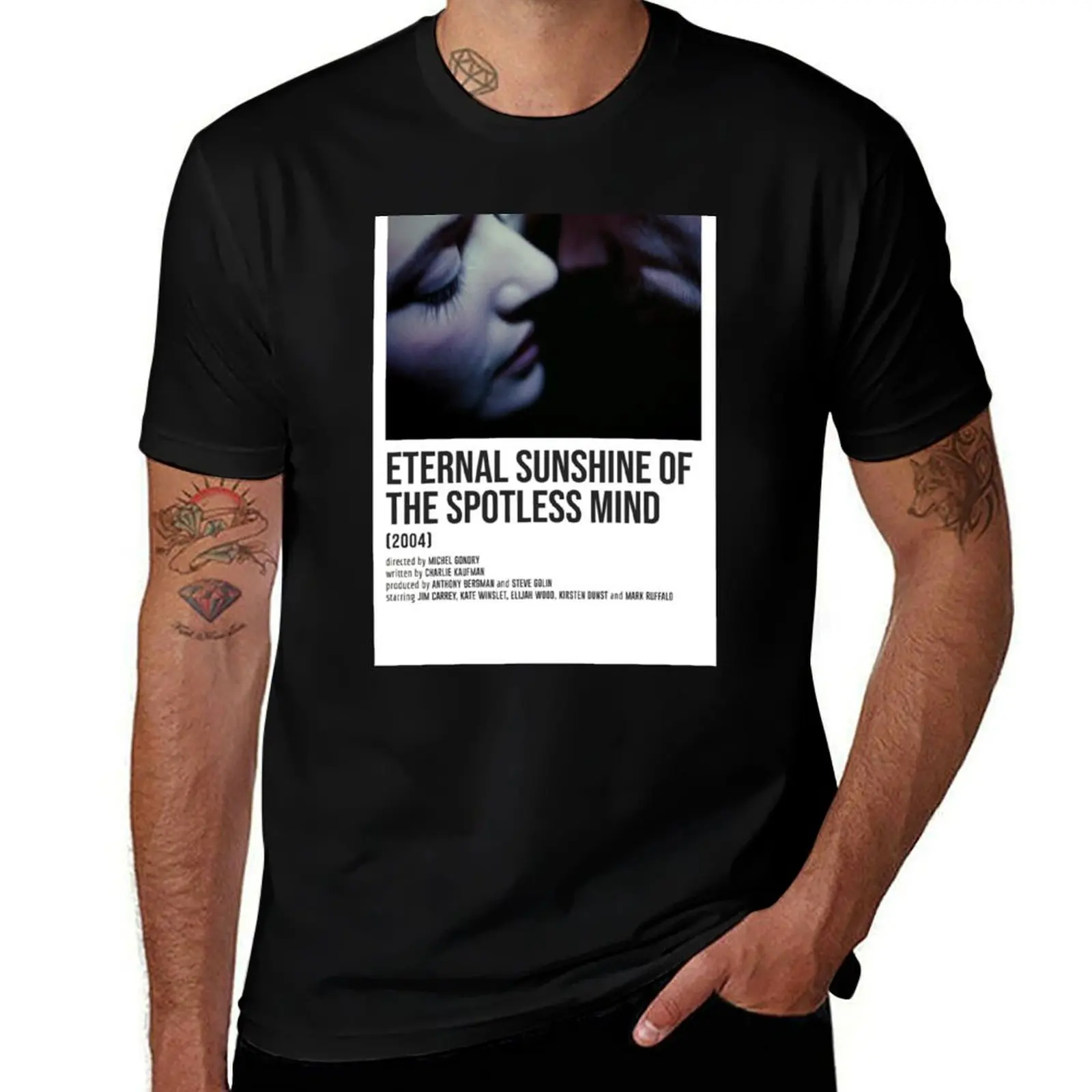 

ETERNAL SUNSHINE OF THE SPOTLESS MIND kiss T-Shirt anime stuff vintage Clothing t shirts for men cotton
