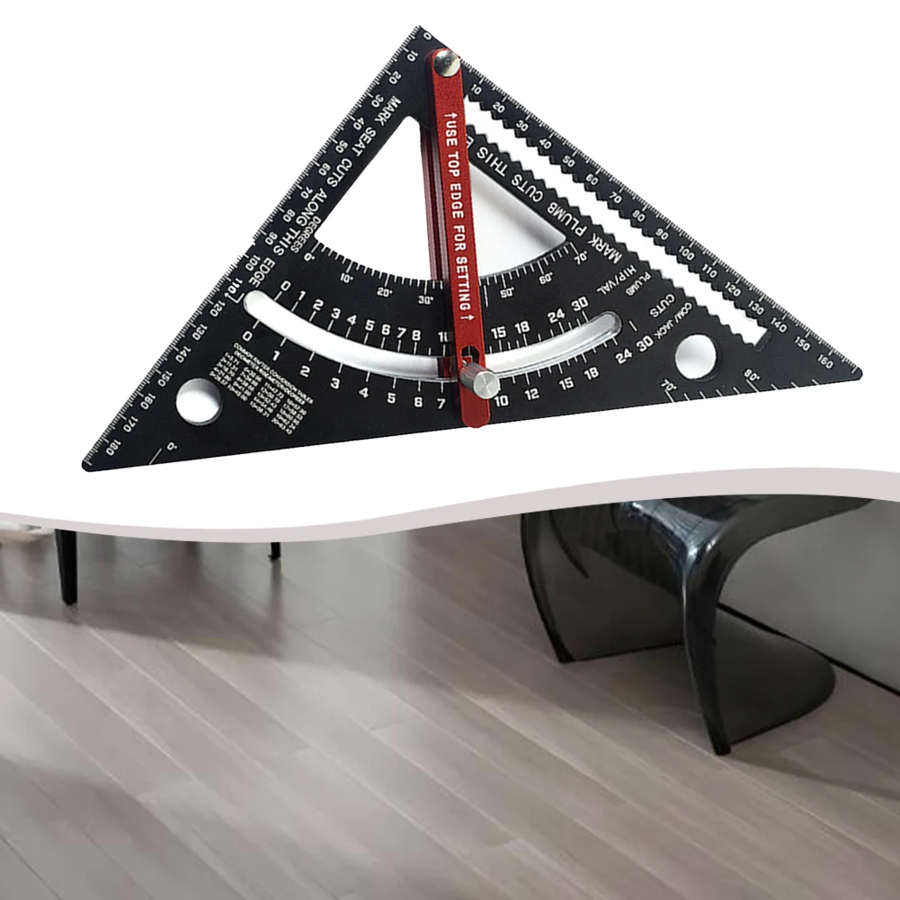 

Aluminum Alloy 7 Inch Protractor Triangle Essential Woodworking Tool for Accurate Measurements and Repetitive Cuts