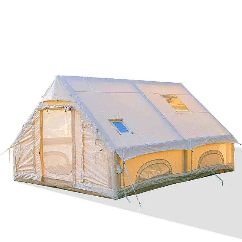 Grandes barracas infláveis para acampamento ao ar livre conjunto completo de equipamentos para proteção solar ao ar livre abrigo noturno proteção contra chuva