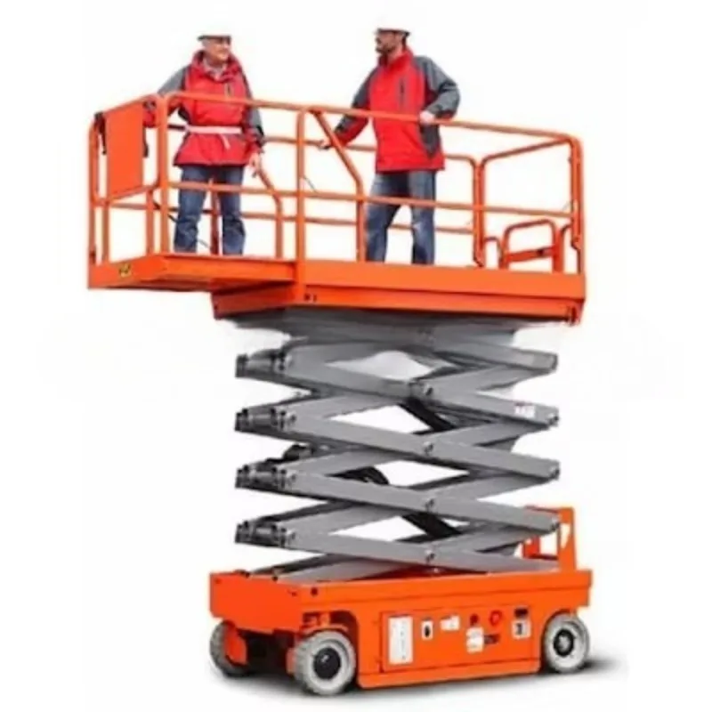 10/12/14 m Electric Scissor Lift Load 450 kg Self-propelled Scissor Lift Hydraulic Self-propelled Scissor Lift with Wheels