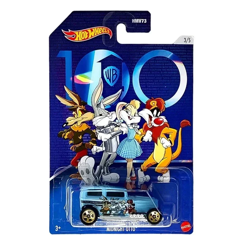 Oryginalny Hot Wheels samochód 100 lat WB Diecast 1/64 Mystery Machine Fandango Midnight Otto Ford zabawki dla chłopców dzieci