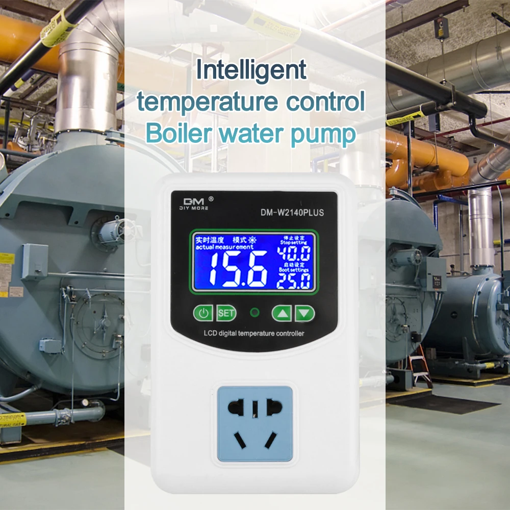 Imagem -05 - Controlador de Temperatura Digital Aquecimento Inteligente Arrefecimento Sensor Ntc Controle Temp Termostato 16a 3500w ac 110220v Zfx-w2140a