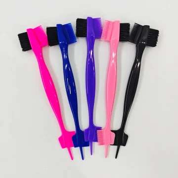 1/5pc of edge-combing brush, a multi‑functional brush suitable for styling and trimming the hairline and back of the head.