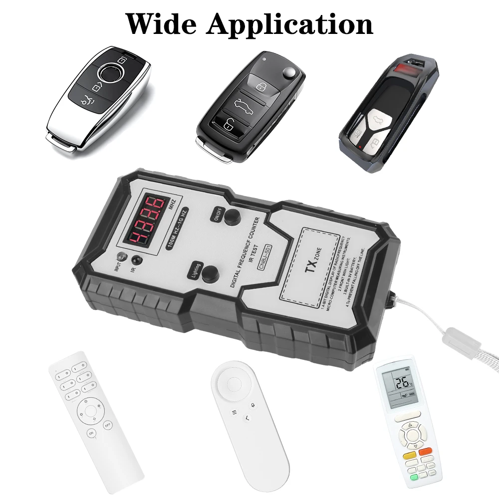 For Car Keys Remote Controller Measure Instrument Infrared Frequency Tester Electronic IR Frequence Counter Test 100M-1GHZ