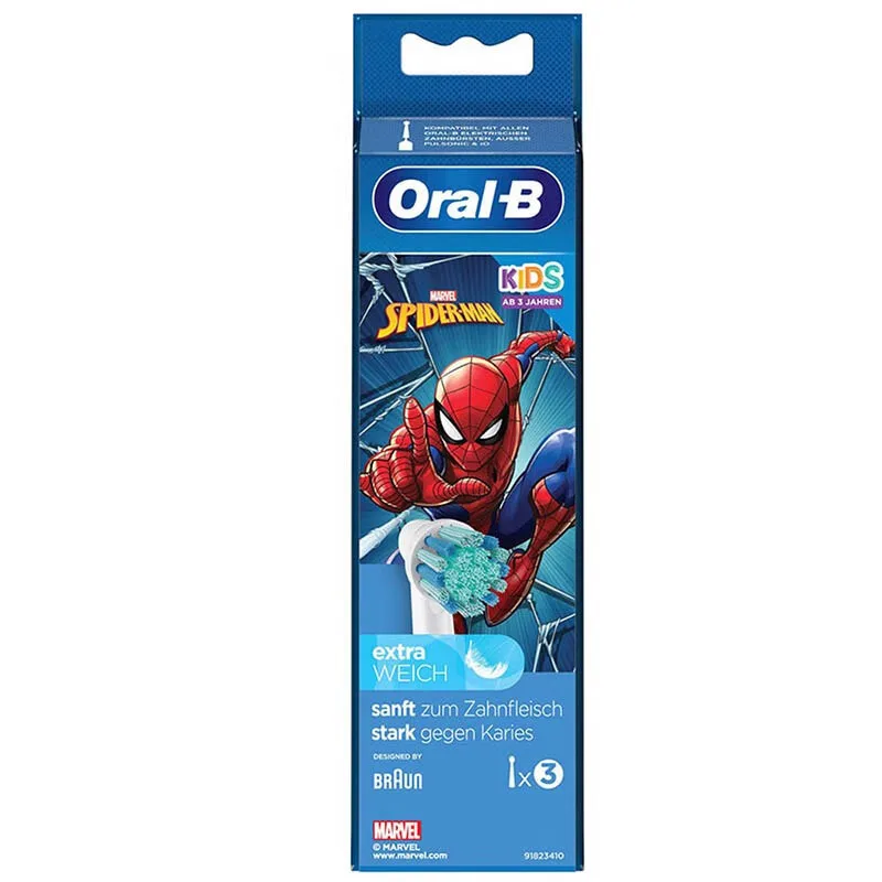 رؤوس فرشاة للأطفال بديلة عن طريق الفم ، فرشاة أسنان كهربائية للأطفال ، شعيرات ناعمة ، فوهات قابلة للاستبدال ، أصلية