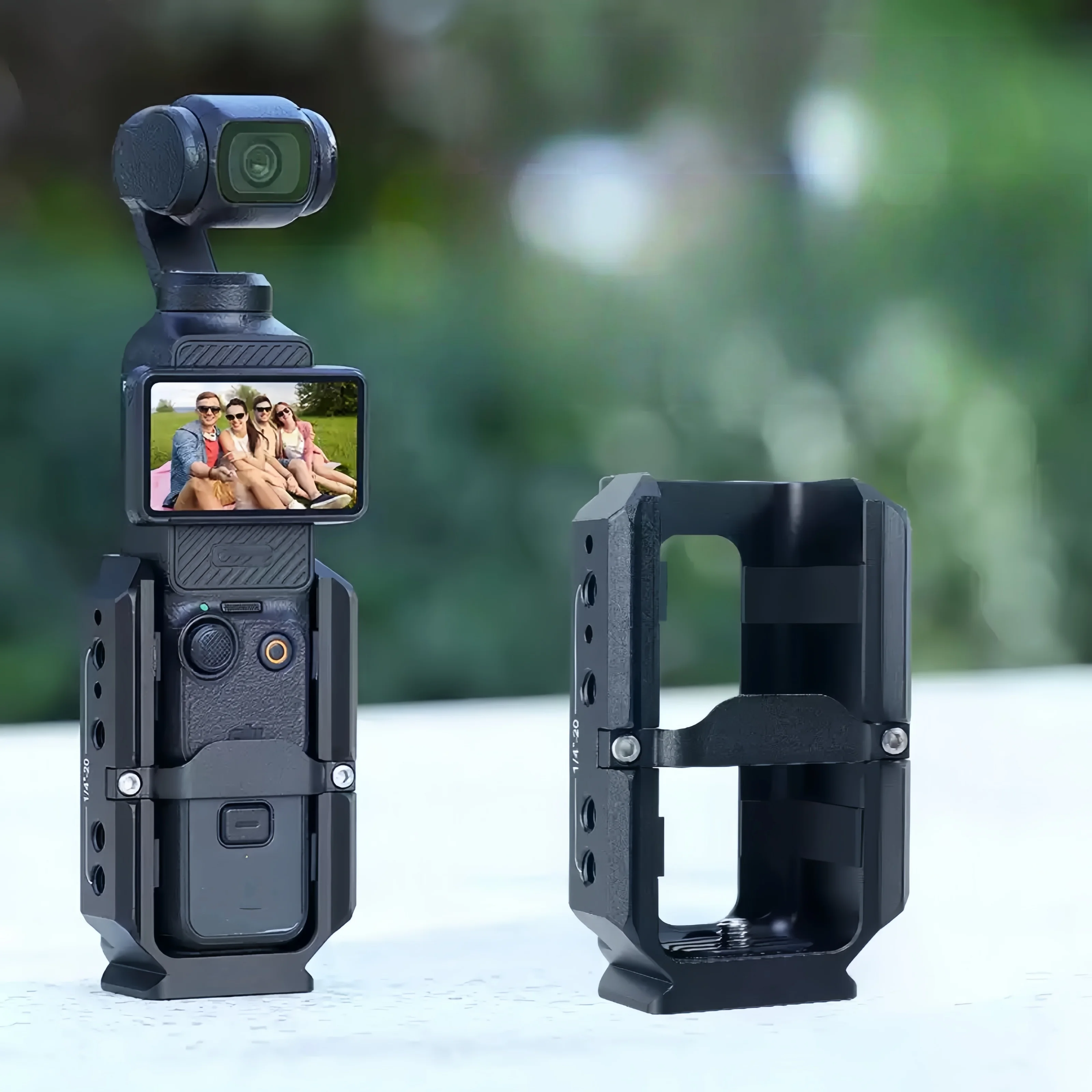 Camera cage quick release stabilizer for DJI Pocket3 VLOG expansion Aluminum protection frame