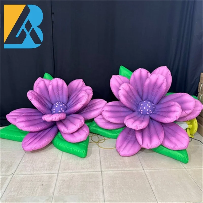 Customized Event Party Rental Giant Inflatable Rose Flower for Stage Concert Toys