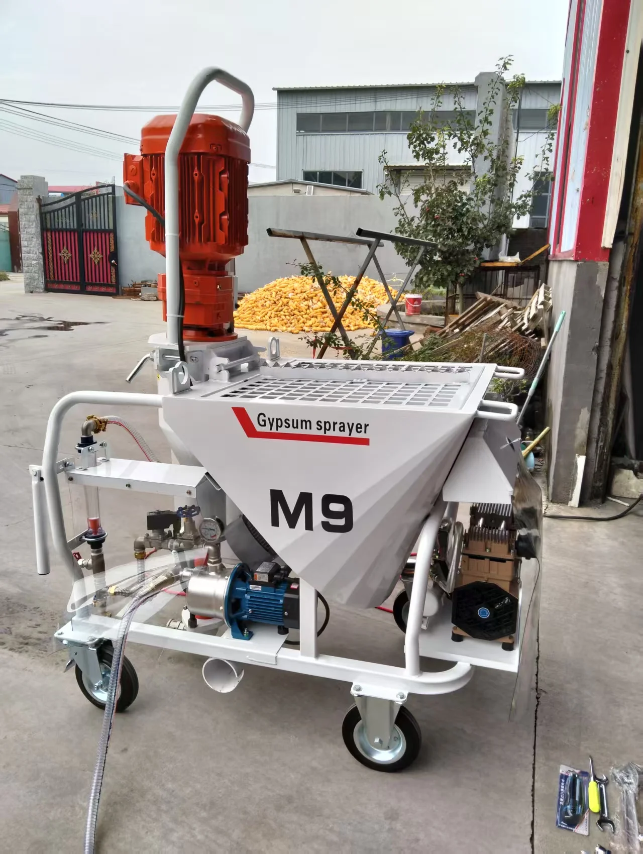 Multifunctional Voltage Customizable Gypsum Sprayer M9 30-50M Wall Spray Plastering Machine