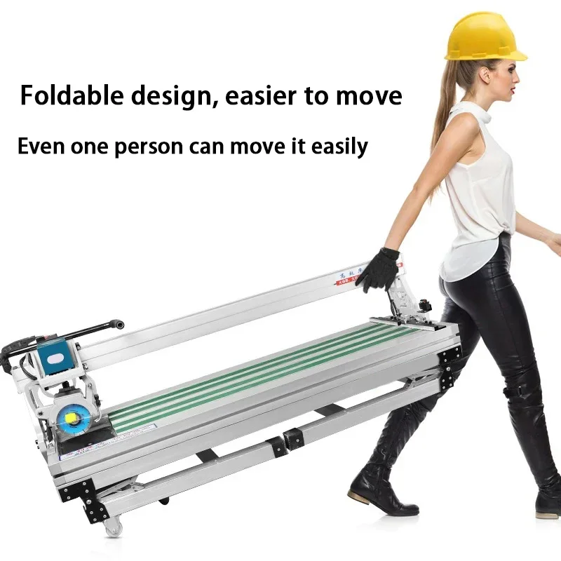Desktop Automatic Tile Saw Cutter 800MM/1000MM Folding Portable Ceramic Electric Tiles Chamfer Cutter