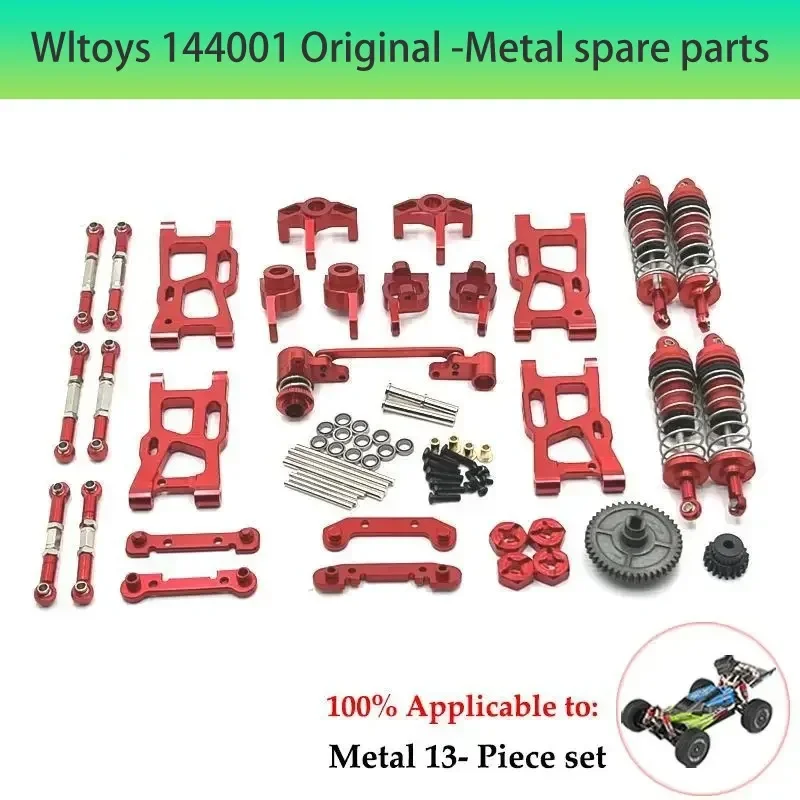 WLtoys 144010 144001 02 124017 124016 124018 124019 RC Car Metal Upgrade Parts, Tie Rod & Servo Arm Conversion Parts,