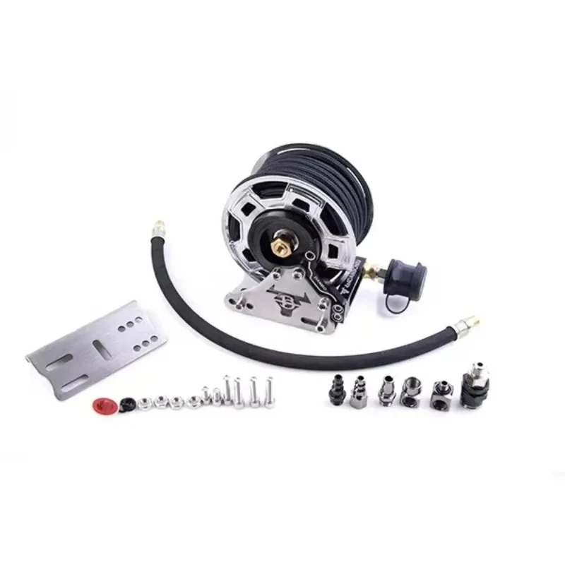 Rugged 4x4 Air Pump Hose Reel | Heavy-Duty Storage Solution for Off-Road Enthusiasts