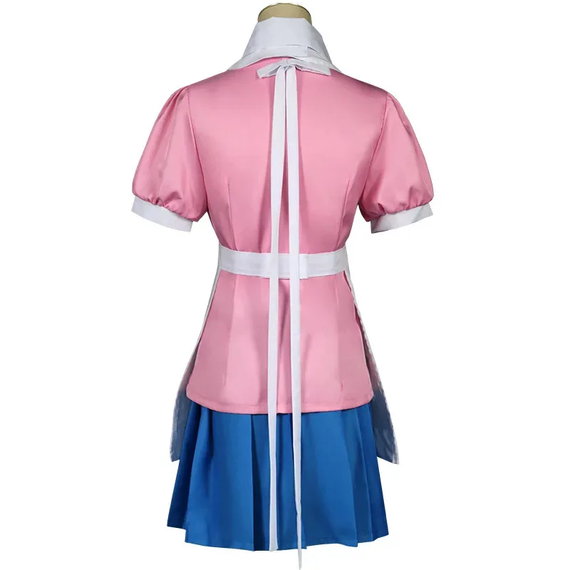 Kostum Cosplay Anime Danganronpa Mikan Tsumiki Kostum Cosplay Wanita Seragam Pakaian Pelaut Gaun Karnaval Halloween Dibuat Sesuai Pesanan