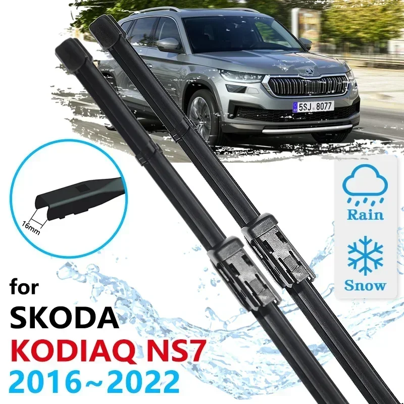 For Skoda Kodiaq NS7 2016 2017 2018 2019 2020 2021 2022 Cleaning Windscreen Windshield Accessories Brushes Car Front Wiper Blade