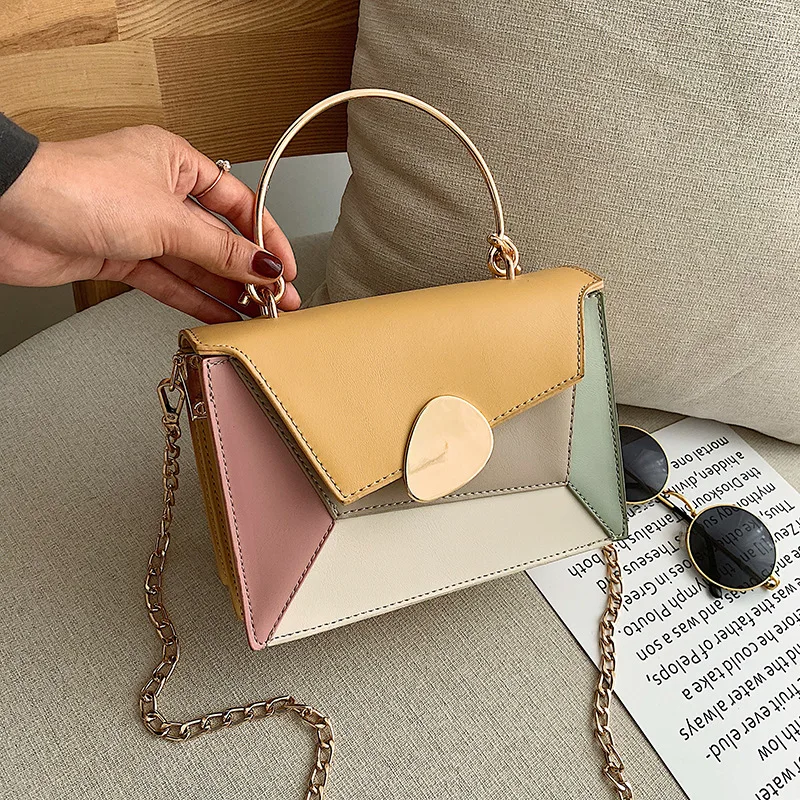 

2025 New! Women's High-End Small Bag - Fashionable Contrasting Color, Versatile Messenger Shoulder Bag