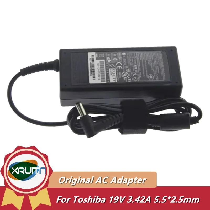 

Original 19V 3.42A 65W AC Adapter Charger For Toshiba Satellite A130 A135 PA3917U-1ACA PA3467U-1ACA PA3396U-1ACA PA3165U-1ACA