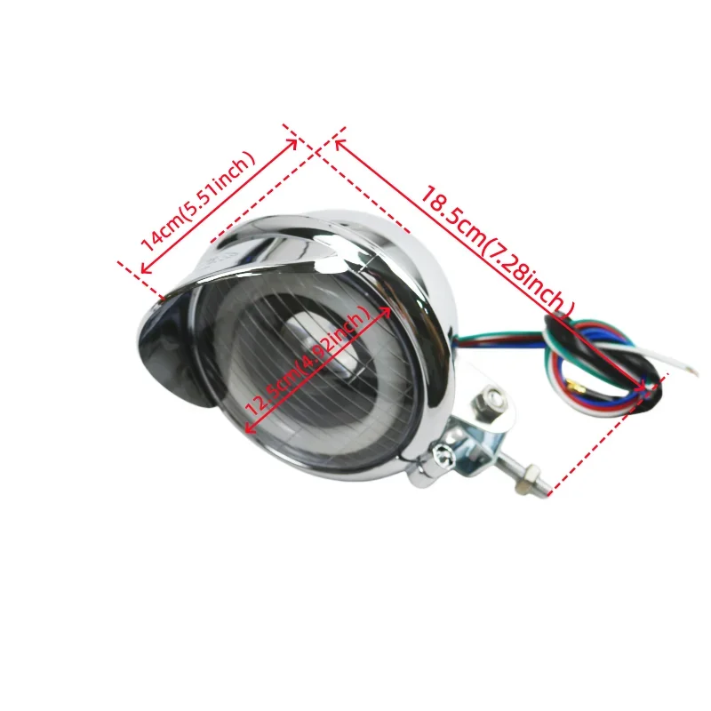 Motorcycle LED High Low beam Driving Spot Light Fog Lamp Headlight  Angel Eye Headlamp for Honda Yamaha Suzuki Kawasaki