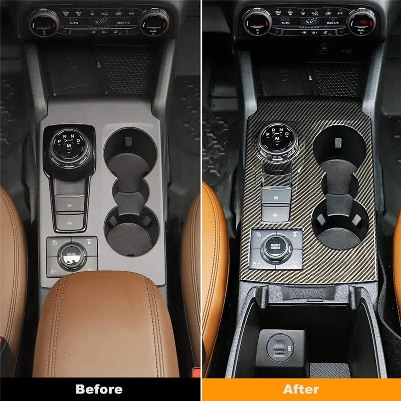 

Center Console Gear Shift Panel Cover Trim For Ford Bronco Sport 2023 2024 Interior Accessories
