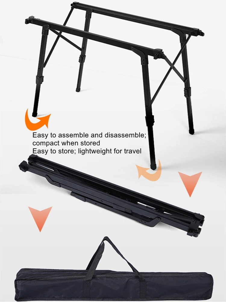 

Outdoor Camping Aluminum Alloy Folding Table, Barbecue Table, Height-Adjustable IGT Table, Portable Kitchen, Picnic Table