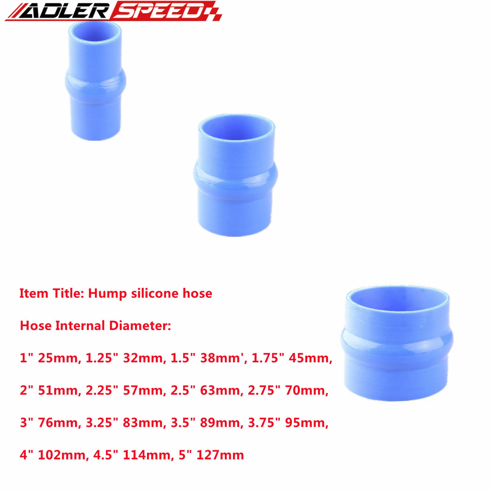 

Multi Size 2.0" 51MM / 2.25'' 57 MM 2.5" 64MM / 2.75" 70MM / 3.0" 76MM Hump Straight Silicone Hose Intercooler Coupler Tube Pipe