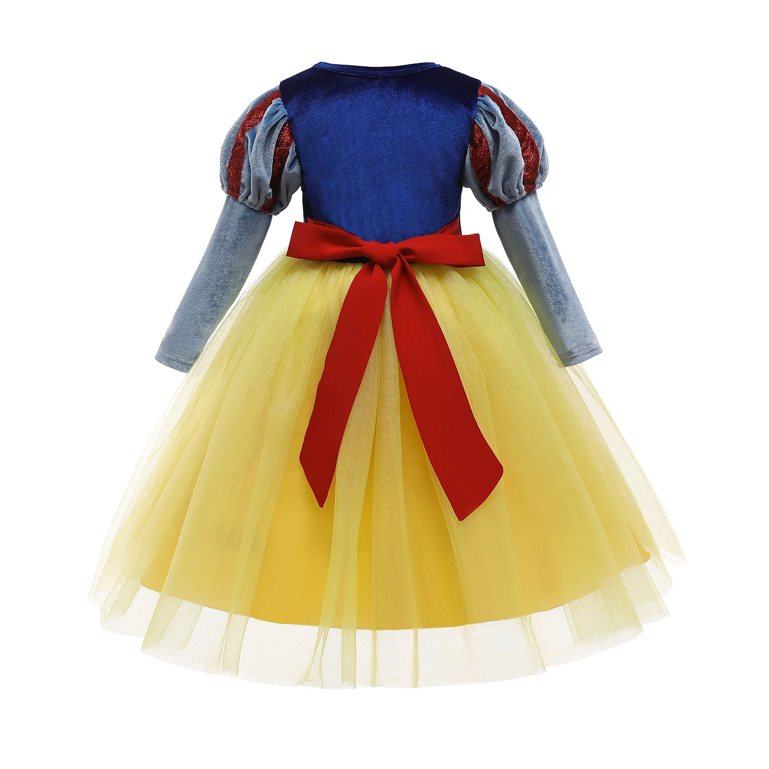 Bambino biancaneve Costume principessa Ball Gown Girls Girl Birthday Party Fantasy Velvet corpetto Mesh Tutu gonna Kid Cosplay Outfit