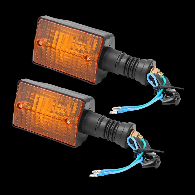 2/4 Pcs Motorcycle Rear Brake Turn Signal Lights Indicators For Yamaha DT125 XT350 XT600 XT550 XT250 FZ750 1985-2000 Amber Lamps image 5
