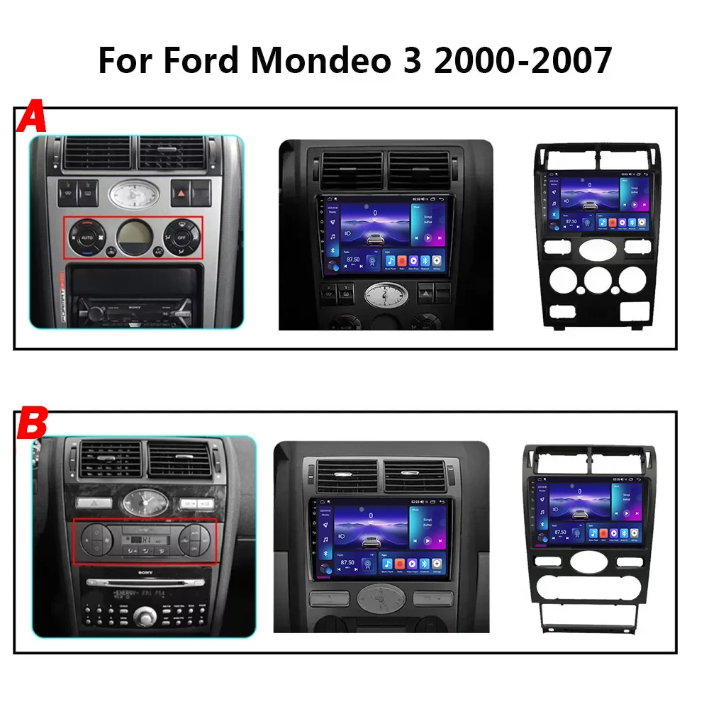 Android Auto For Ford Mondeo 2004 - 2007 Carplay Stereo Player Navigation Intelligent Systems Autoradio 5G WIFI Screen Head Unit