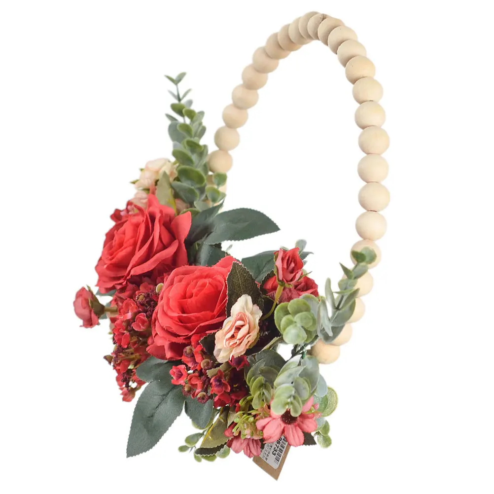 إكليل الزهور الاصطناعية فو ليف جارلاند لديكور المنزل حفل زفاف عطلة الباب الجدار الشنق الديكور اكاليل احتفالية