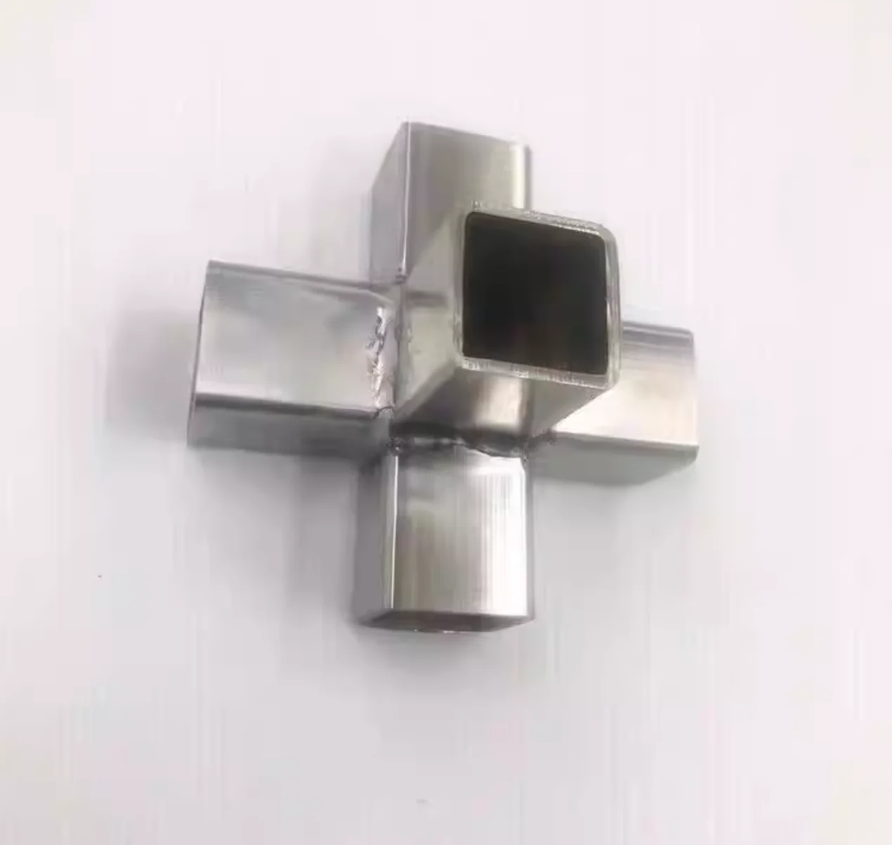1Pc 304 Stainless Steel 25*25mm Square Rail Connector Clamp Fittings L Elbow T Cross Joint