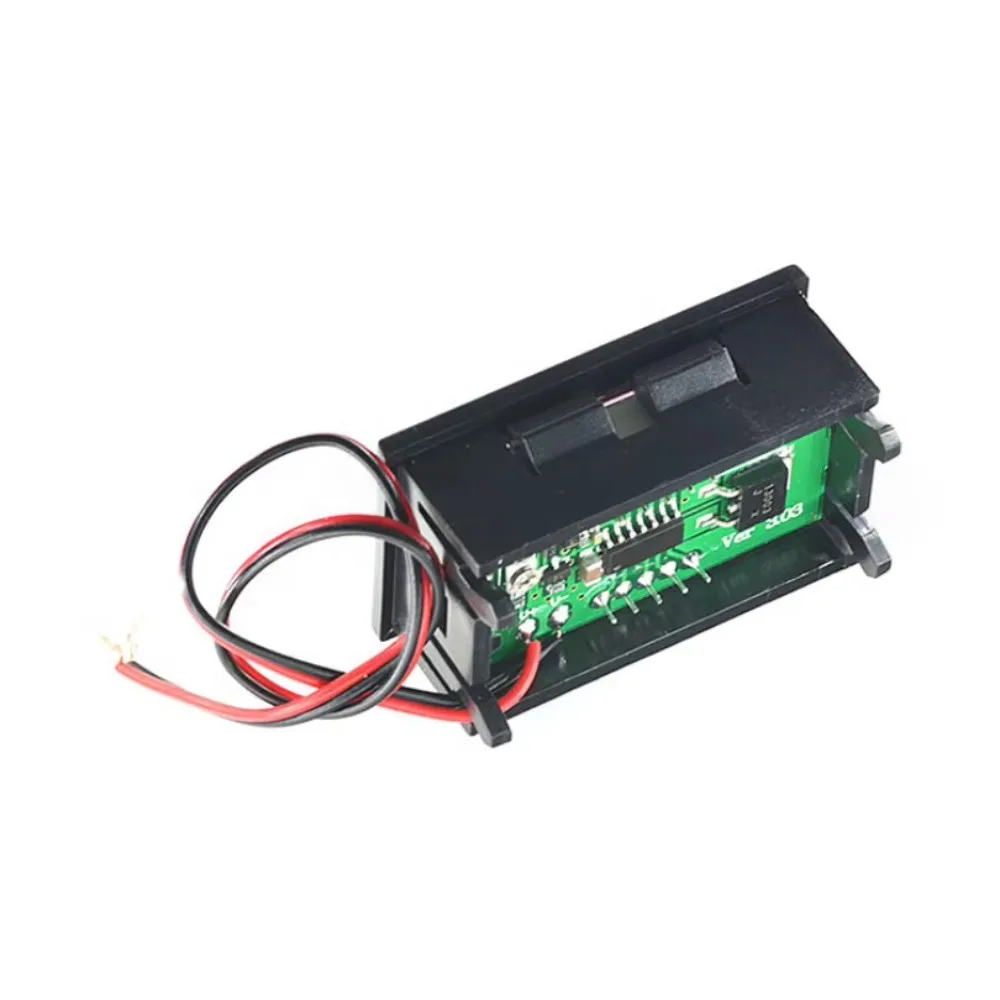 10 قطعة/الوحدة تيار مستمر 5 فولت-120 فولت شاشة ديجيتال الفولتميتر اثنين سلك الفولتميتر الرقمي رئيس 0.56 بوصة LED الرقمية