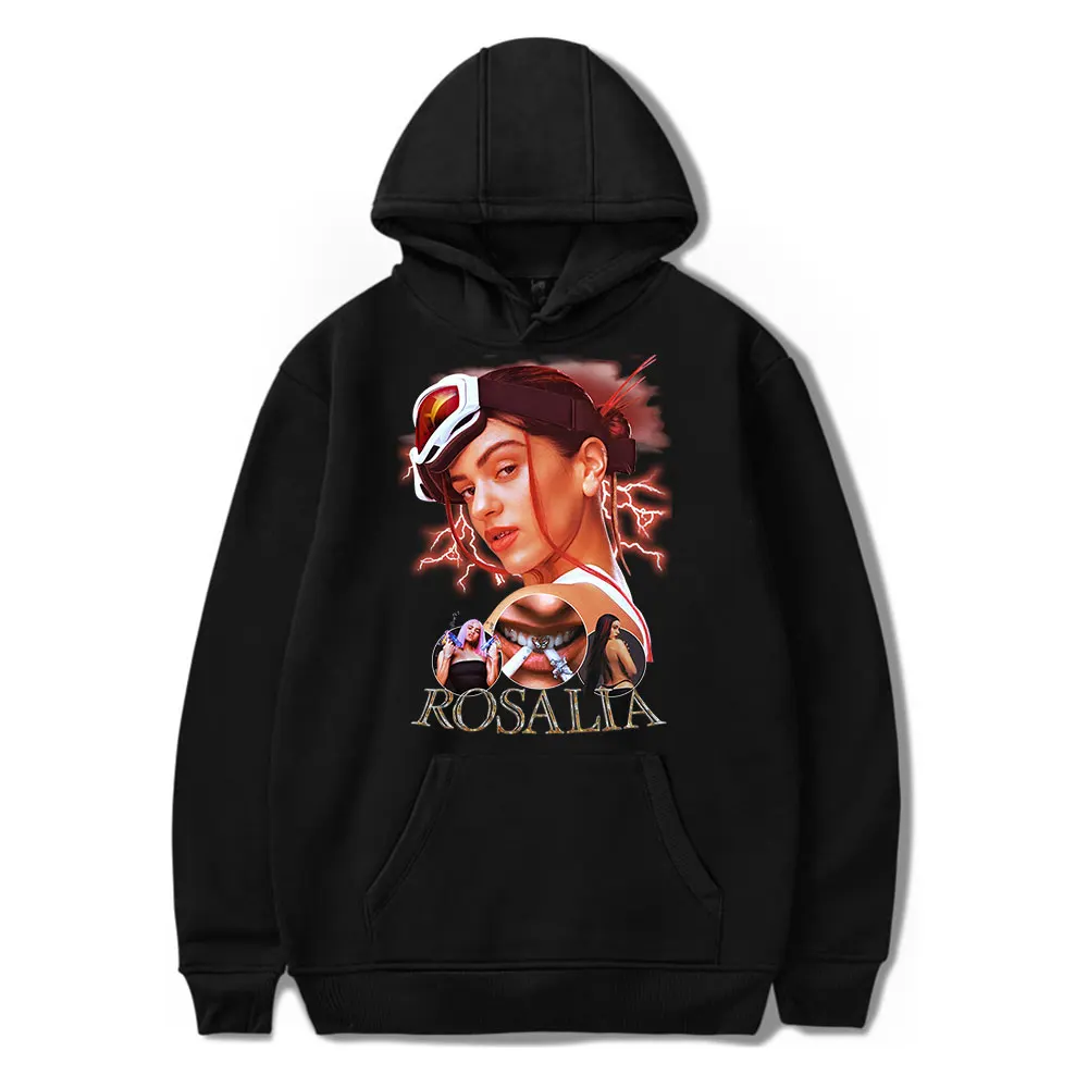 Rosalía Motomami Merch Rosalia Vintage 90s Hoodie Unisex Harajuku Hip-hop Streetwear Sweatshirt Spring and Autumn Fashion 