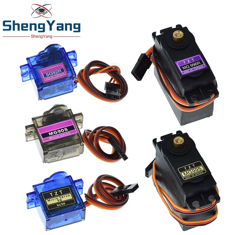 헬리콥터 보트 모델용 서보 금속 기어, 아두이노 UNO DIY 기계식 암, SG90, SG92R, MG90S, MG995, MG996, MG946R, MG945R, MG996R