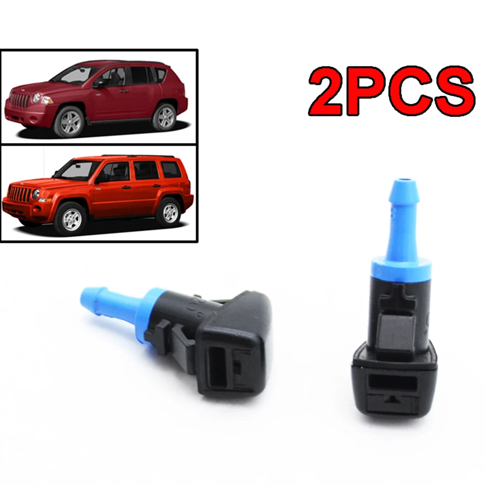 CASHCOW Pair Front Windshield Wiper Water Washer Jet Nozzle For Jeep Compass 2010 2009 2008 For Patriot 2016 2015 - 2012