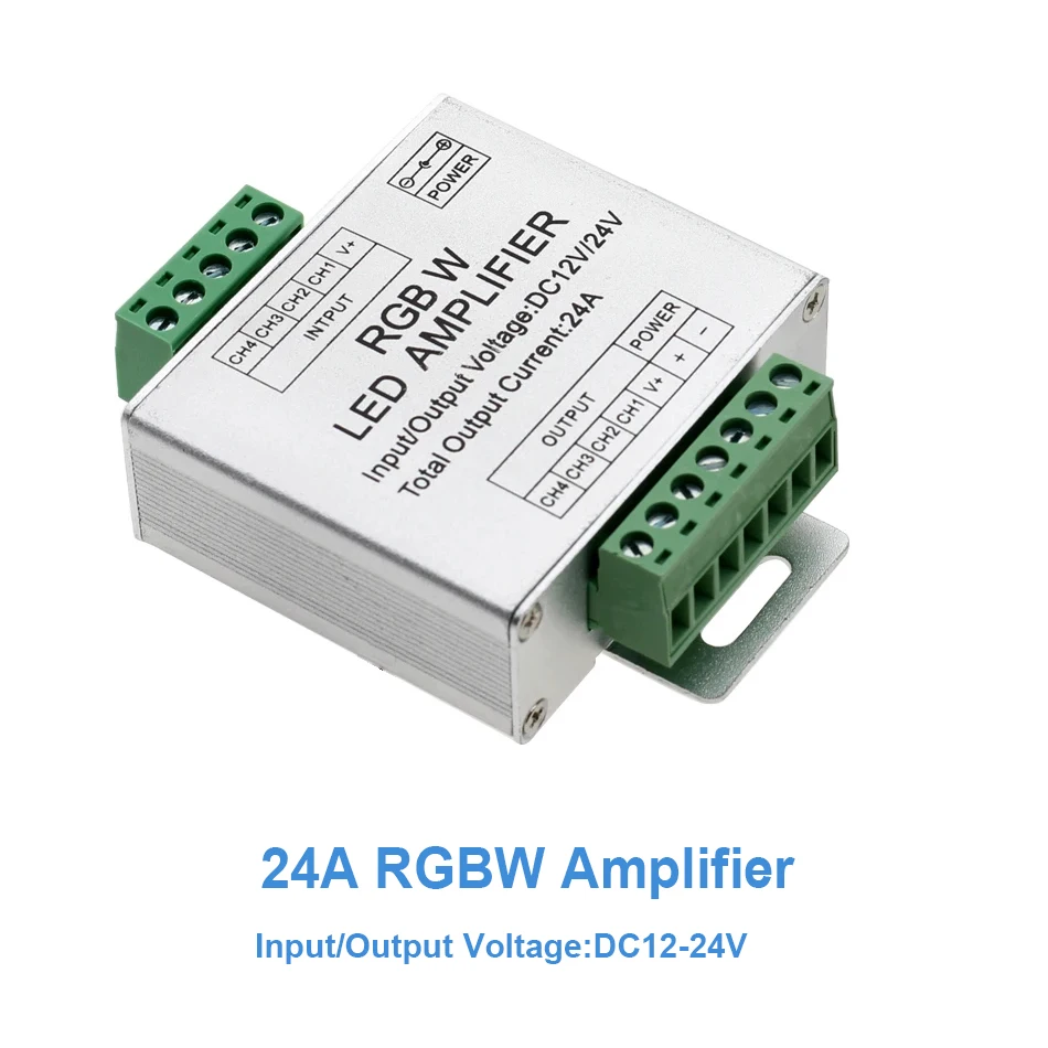 RGB RGBW RGBCCT عالية السرعة LED مكبر كهربائي 24A 30A 1 قناة 3 قناة 4 قناة 5 قناة مكرر إشارة المراقب المالي