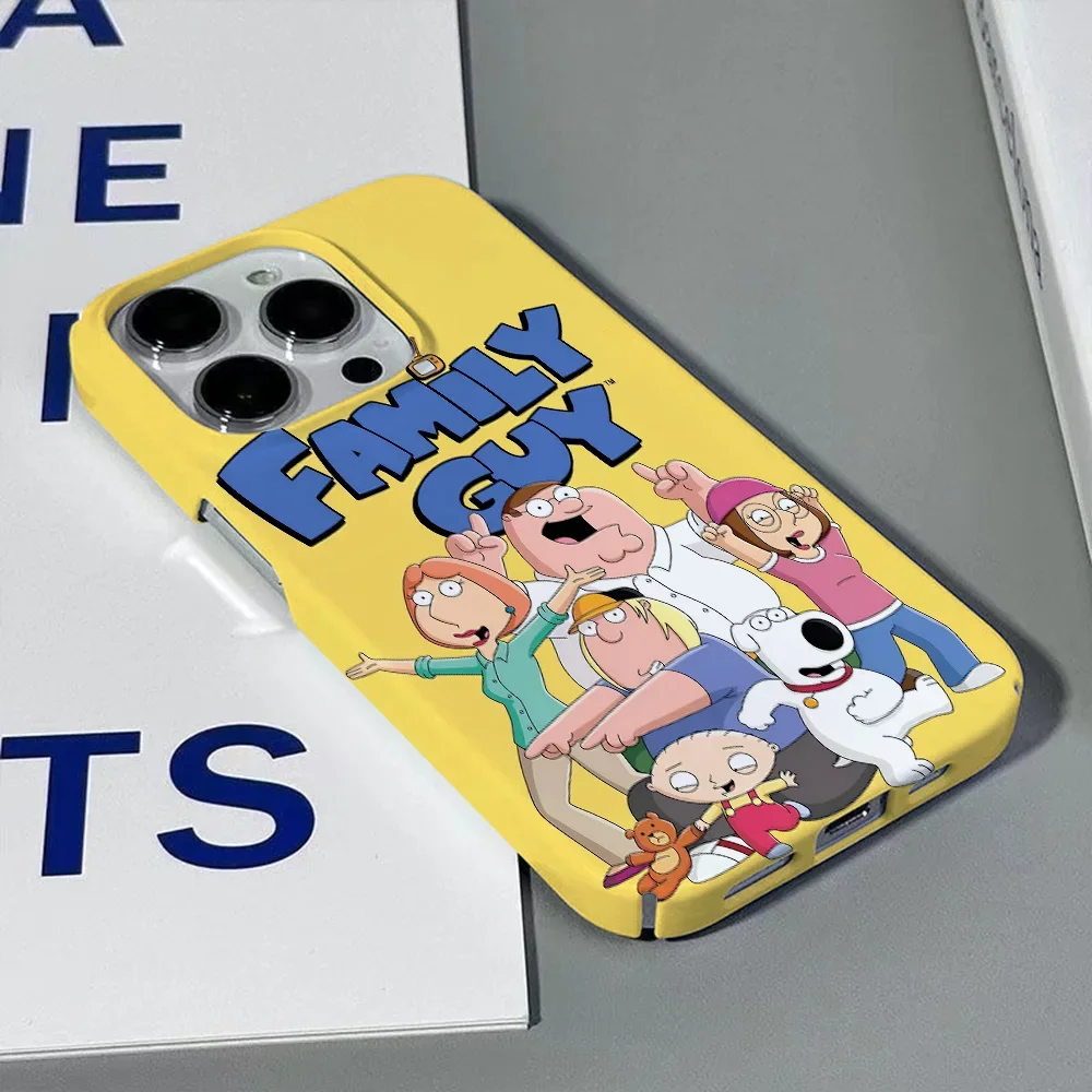 Familys Guys Phone Case for iPhone 16 15 14 13 12 11 Pro Max XS XR XSMax 6 7 8 Plus Glossy HD Hard PC Cover