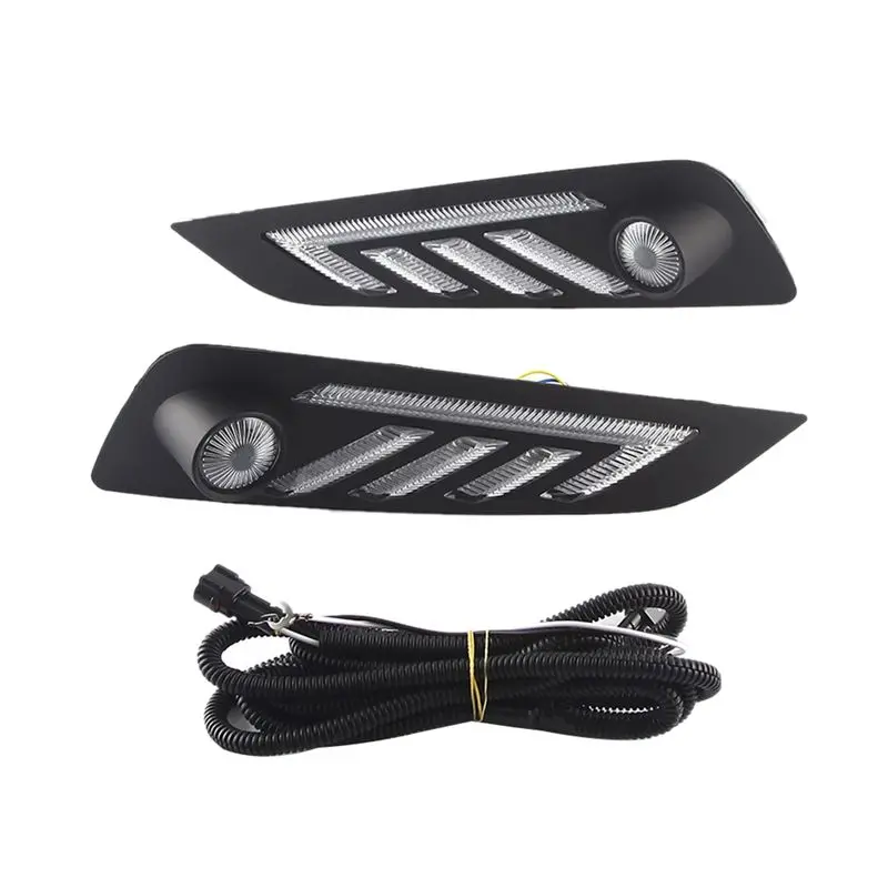 

A21E-Автомобильные светодиодные противотуманные фары DRL для MG6 MG 6 2017-2019, дневные ходовые огни, белый, желтый, синий, противотуманные фары с указателем поворота