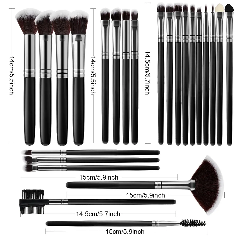 Professionelle 24PCS Make-Up Pinsel Set Lidschatten Foundation Concealer Blending Rouge Pinsel Kabuki Weichen, Flauschigen Frauen Schönheit Werkzeug