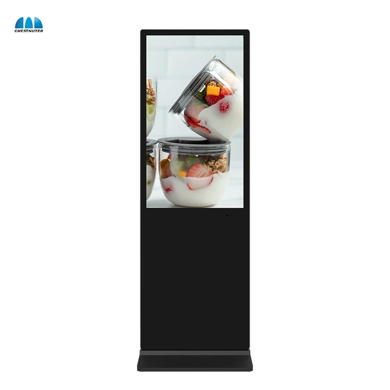 32 43 49 55 65-calowy wewnętrzny wyświetlacz LCD Kiosk z ekranem dotykowym 1920x1080 2k Android Wyświetlacz stojący na podłodze Digital Signage