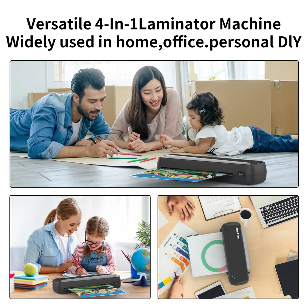 4-In-1Laminator Machine,It has Quick Warm-Up, Fast Laminating Documentation and Photos, Increases Their Long-Term Color Preserve