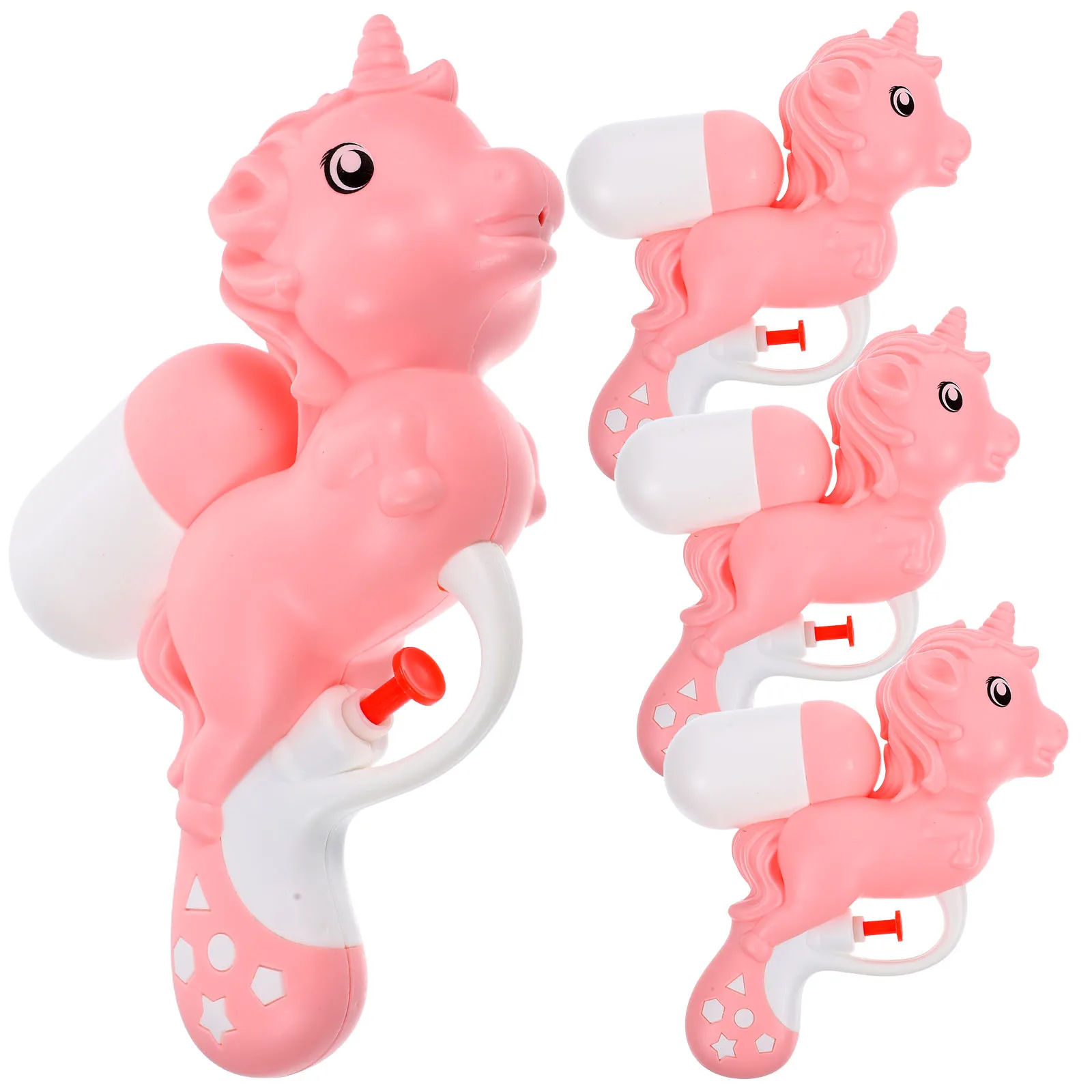 4-teilige Wasserpistole für Kinder, niedliche Cartoon-Spritzwasserpistolen für das Spielen im Sommer im Freien, Strand-Pool-Partygeschenke