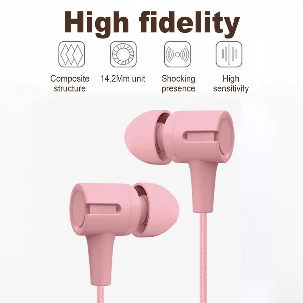 16Ohm praktisches 3,5mm Bass Heavy Wire Telefon Headset Straight Plug Kabel Kopfhörer HD-kompatibles Anrufen Computer Zubehör