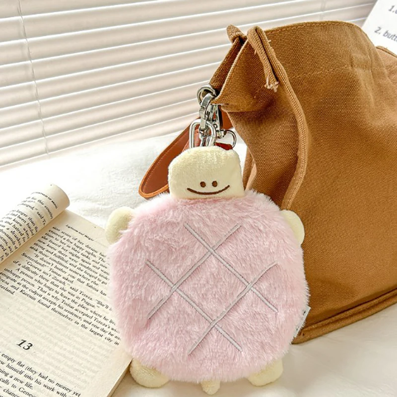 Japan Cute Plush Cute Turtle Doll Coin Purse Wristlet Bag Cartoon Wallet Mini Zipper Girl Coin Wallet Cable Headset Bag