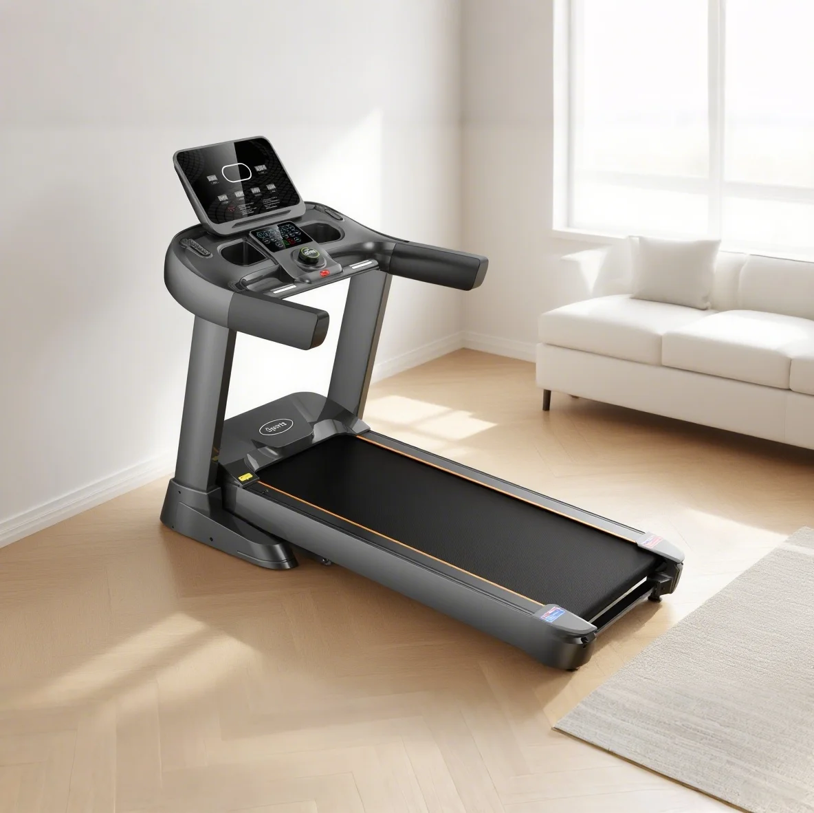 

Высококачественная большая беговая дорожка для спортзала, складная беговая дорожка с регулировкой угла наклона, фитнес-оборудование для тренажерного зала