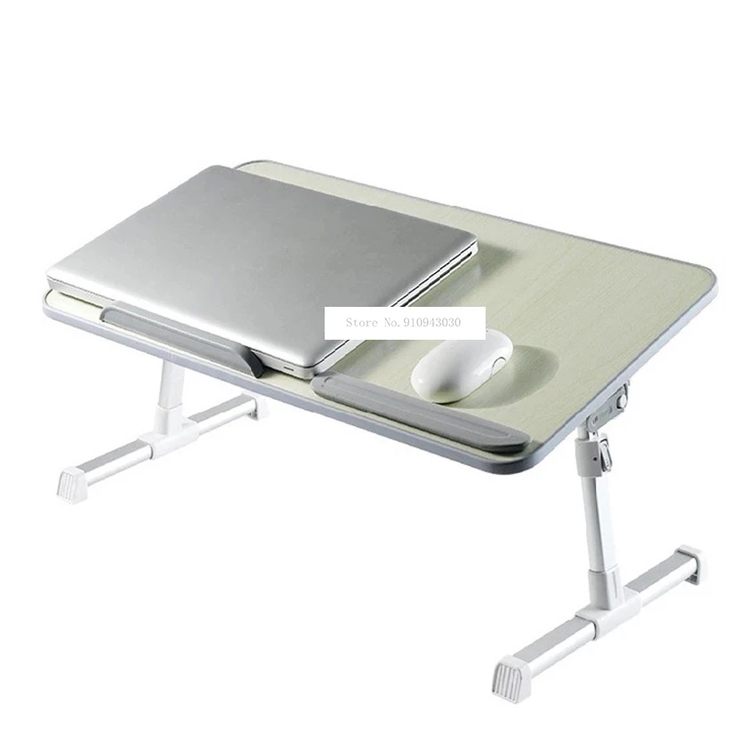 A8 Adjustable Height Foldable Laptop Computer Table Multipurpose Bed Table With Cooling Fan Angle-Adjustable Non-Slip Desktop