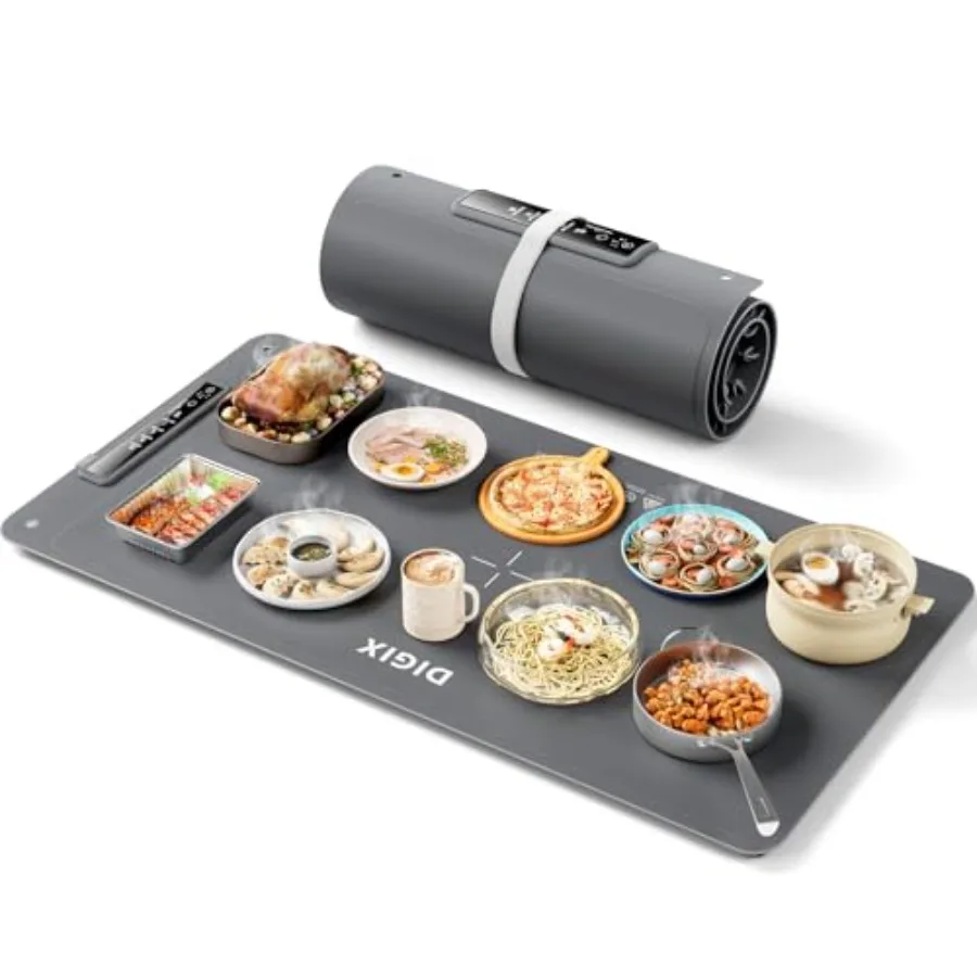 

Food Warming Mat Extra Large XXL 36"x16" Warming Mat For Food Food Warmer Chafing Dishes Portable Food Warmers Trays for Partie