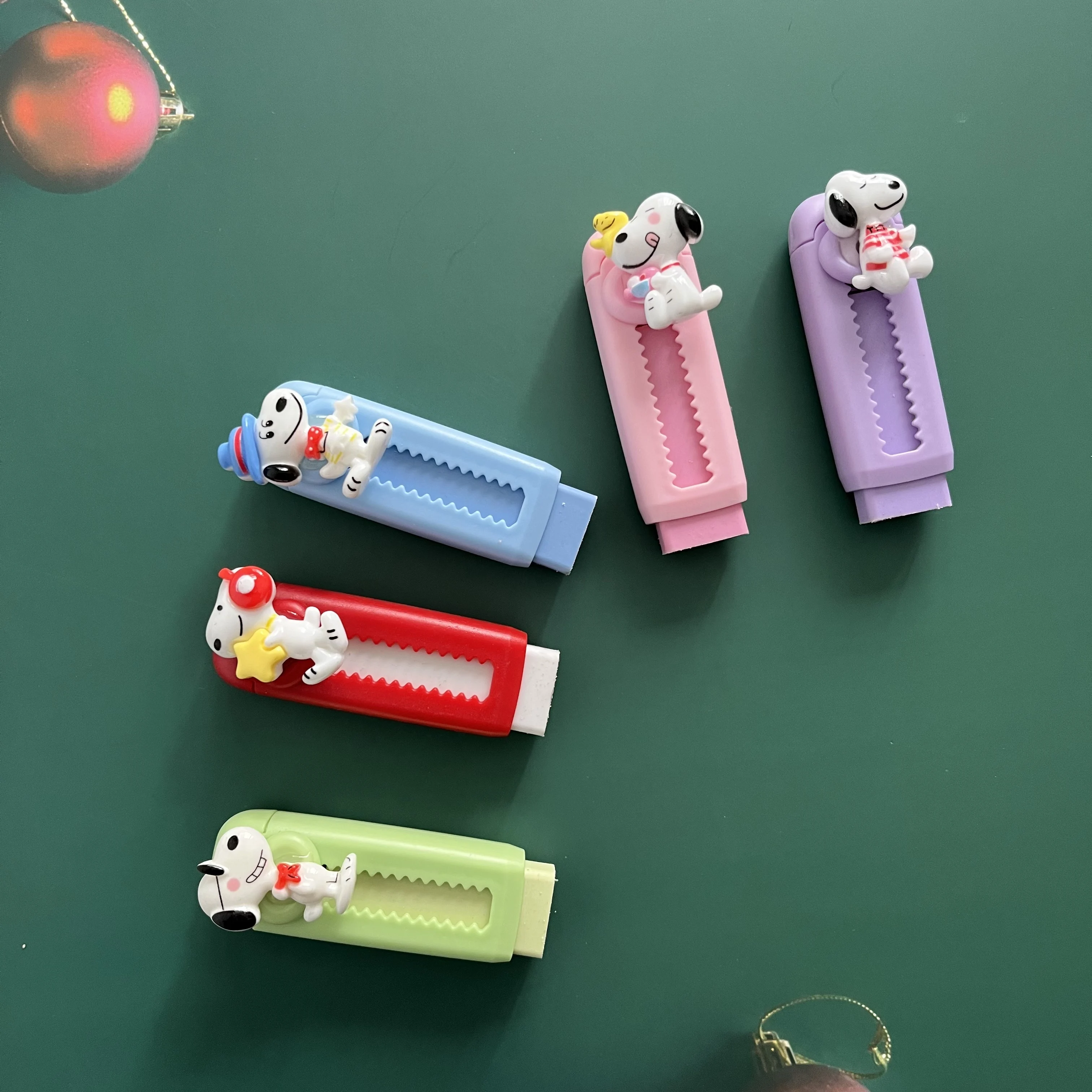 Anime Snoopy Telescopic Push-Pull Eraser Cute Portable Pencil Eraser for Students Stationery Gift Wholesale 1/2/4pcs Options view 6